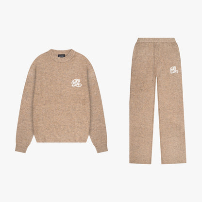 ELAN KNITTED SET | LIGHT BEIGE MELEE