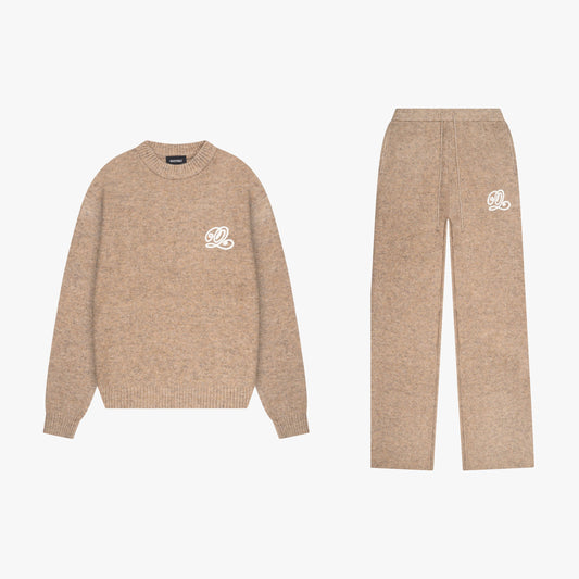 ELAN KNITTED SET | LIGHT BEIGE MELEE