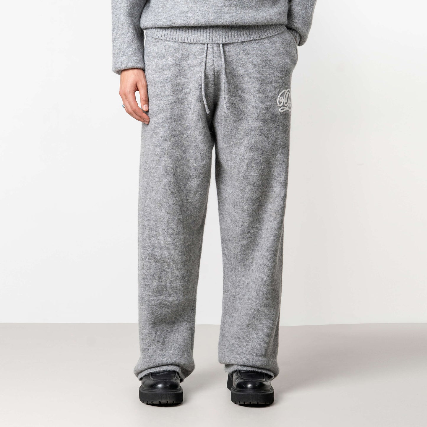 ELAN KNITTED PANTS | LIGHT GREY MELEE