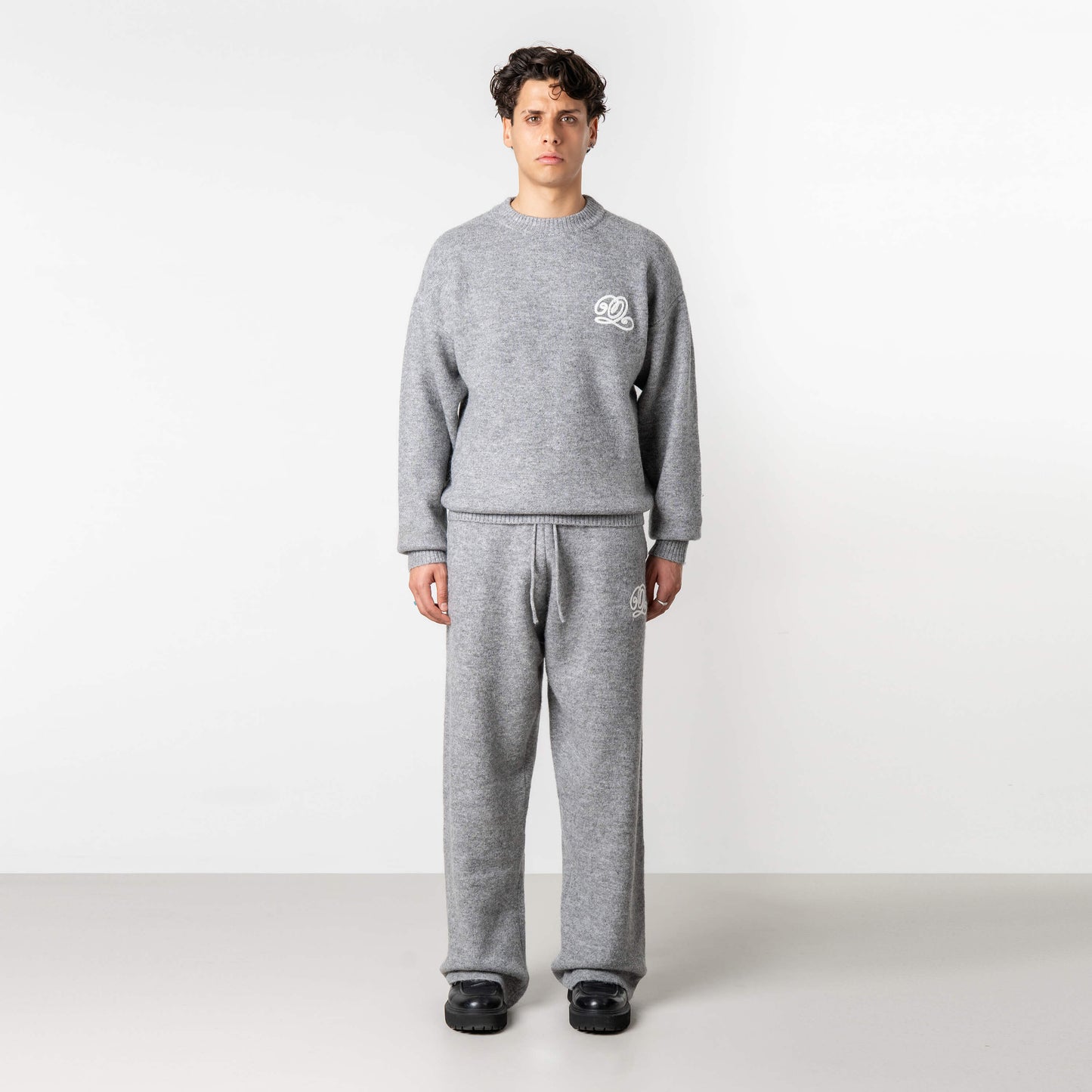 ELAN KNITTED PANTS | LIGHT GREY MELEE