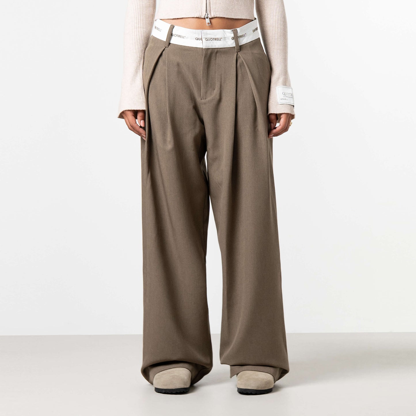 AVA PANTS | TAUPE