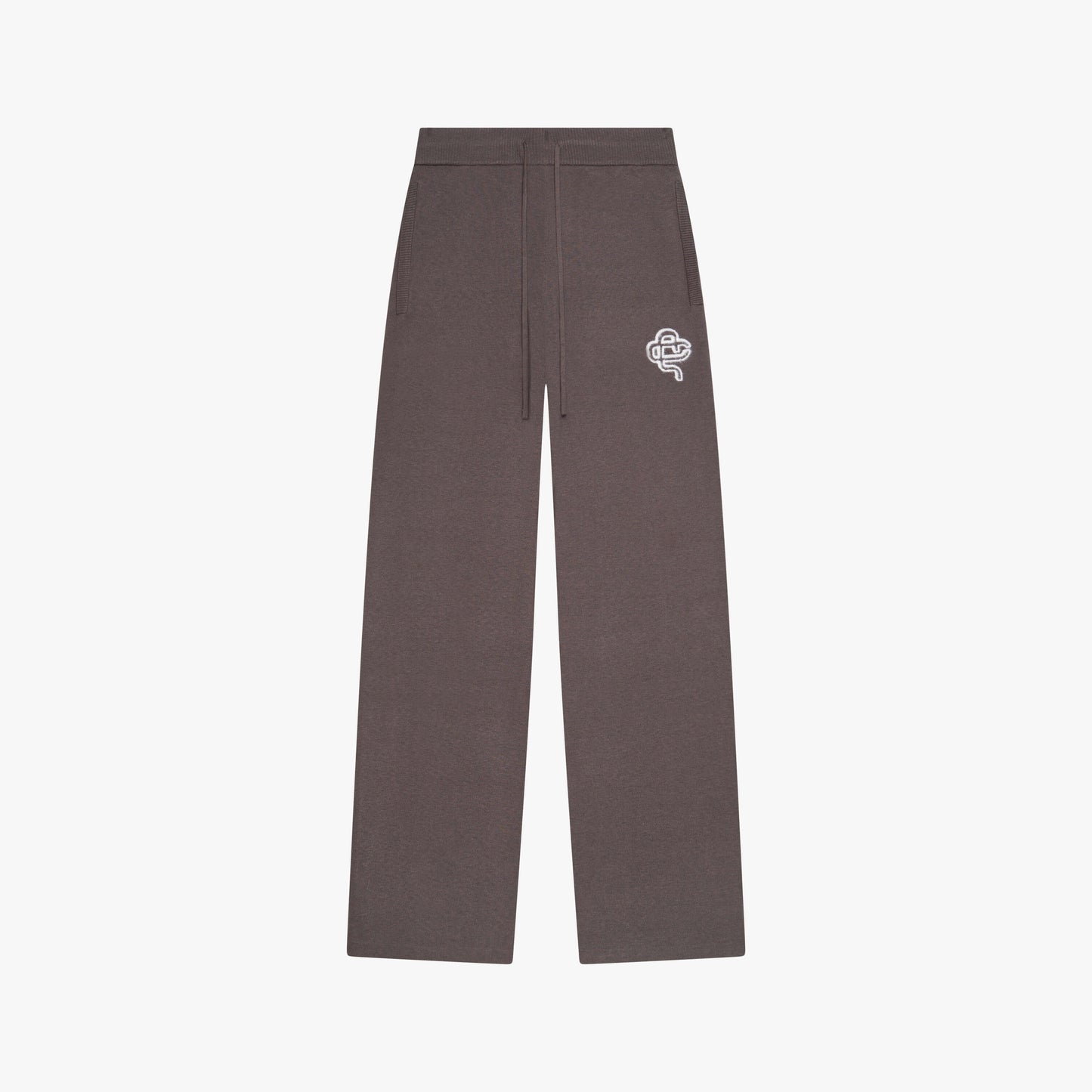 FLO KNITTED PANTS | COOL BROWN/OFF WHITE