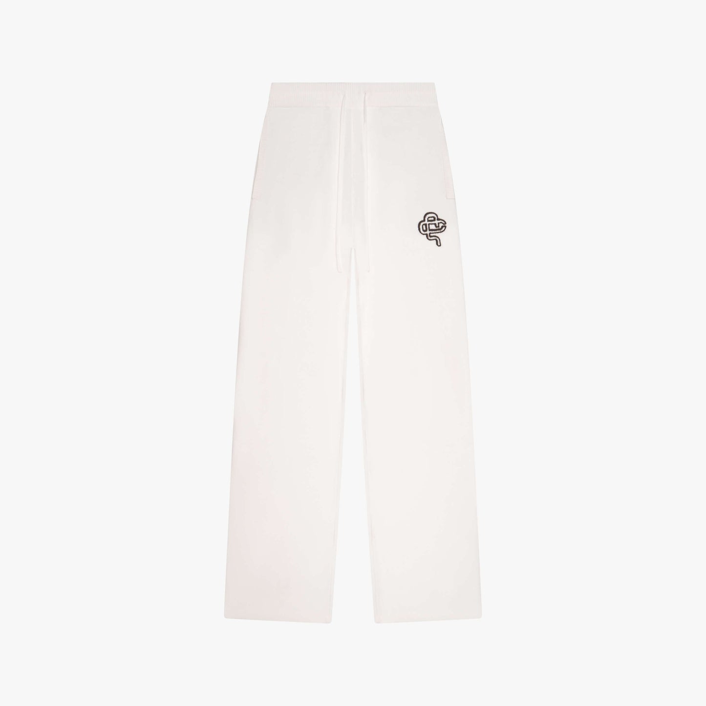 FLO KNITTED PANTS | OFF WHITE/BROWN