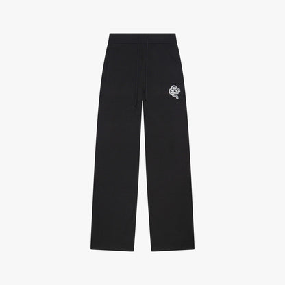 FLO KNITTED PANTS | BLACK/OFF WHITE