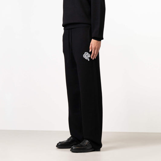 FLO KNITTED PANTS | BLACK/OFF WHITE