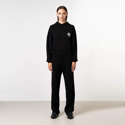 FLO KNITTED PANTS | BLACK/OFF WHITE