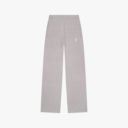 CHLOE KNITTED PANTS | GREY MELEE/WHITE