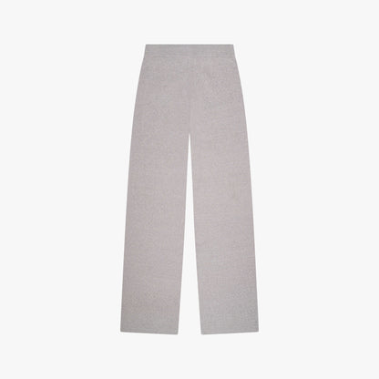 CHLOE KNITTED PANTS | GREY MELEE/WHITE