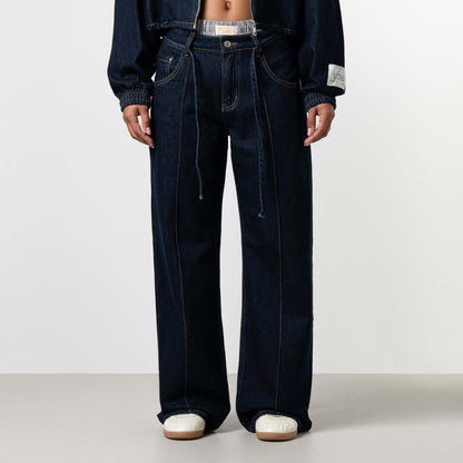 JANE CROPPED SET | INDIGO BLUE