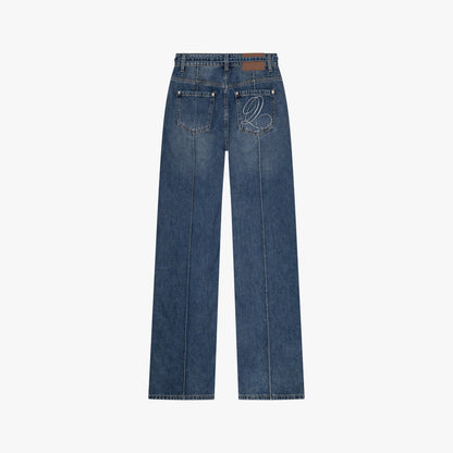JANE STRAIGHT LEG JEANS | MID BLUE