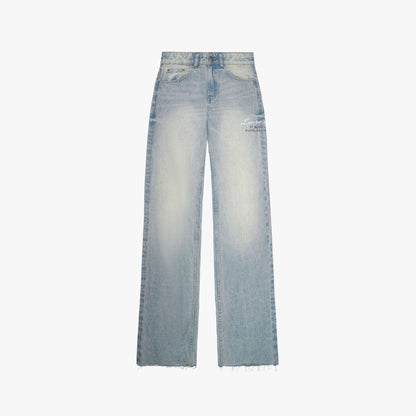 MIA STRAIGHT DENIM JEANS | LIGHT BLUE