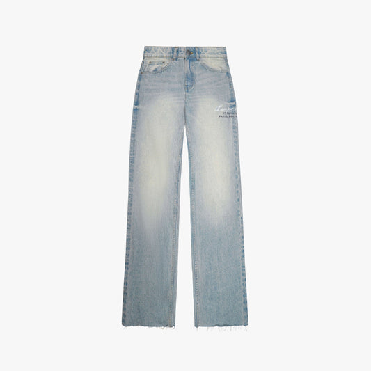 MIA STRAIGHT DENIM JEANS | LIGHT BLUE