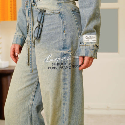 MIA STRAIGHT DENIM JEANS | LIGHT BLUE