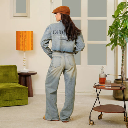 MIA DENIM JACKET | LIGHT BLUE