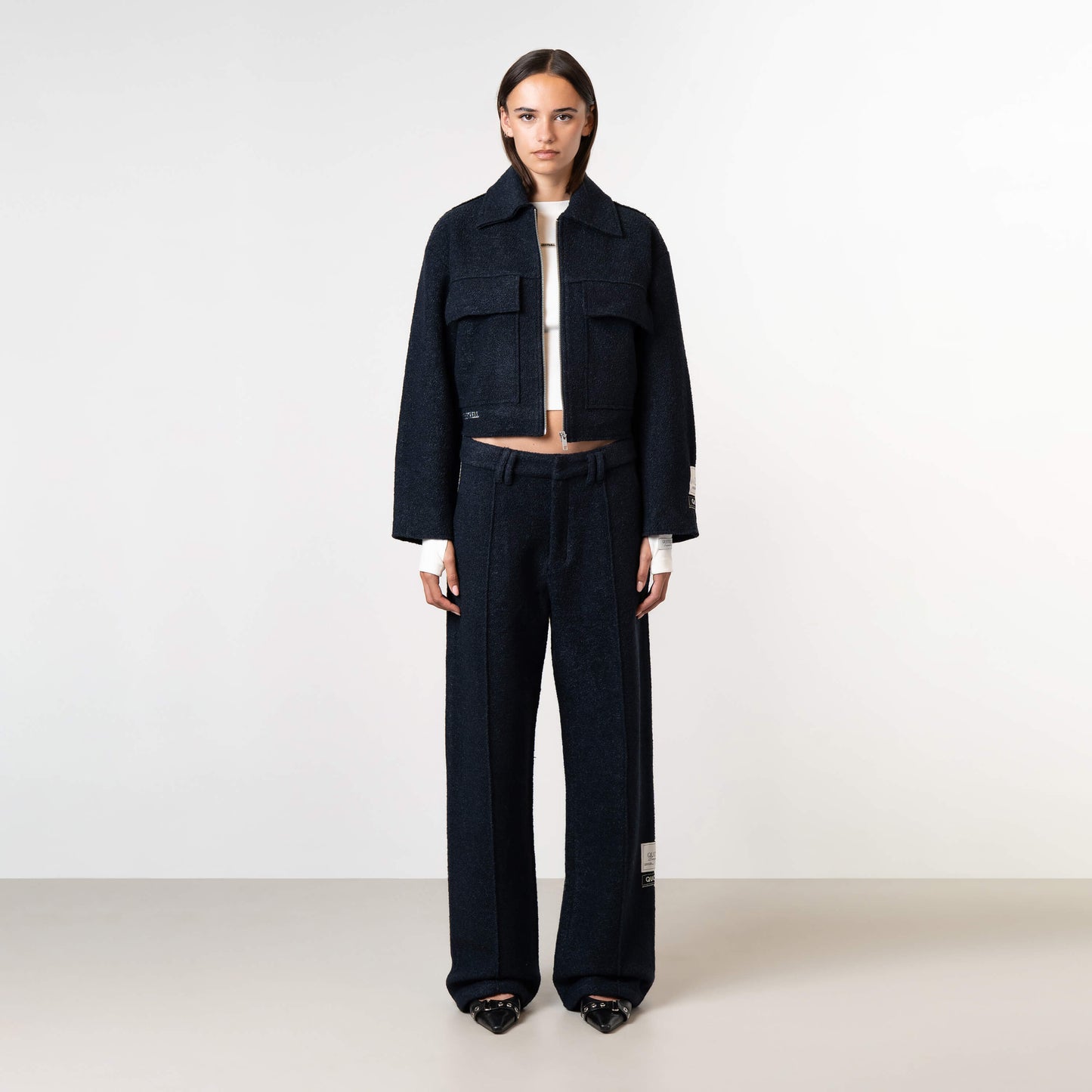 LAYLA STRAIGHT PANTS | NAVY