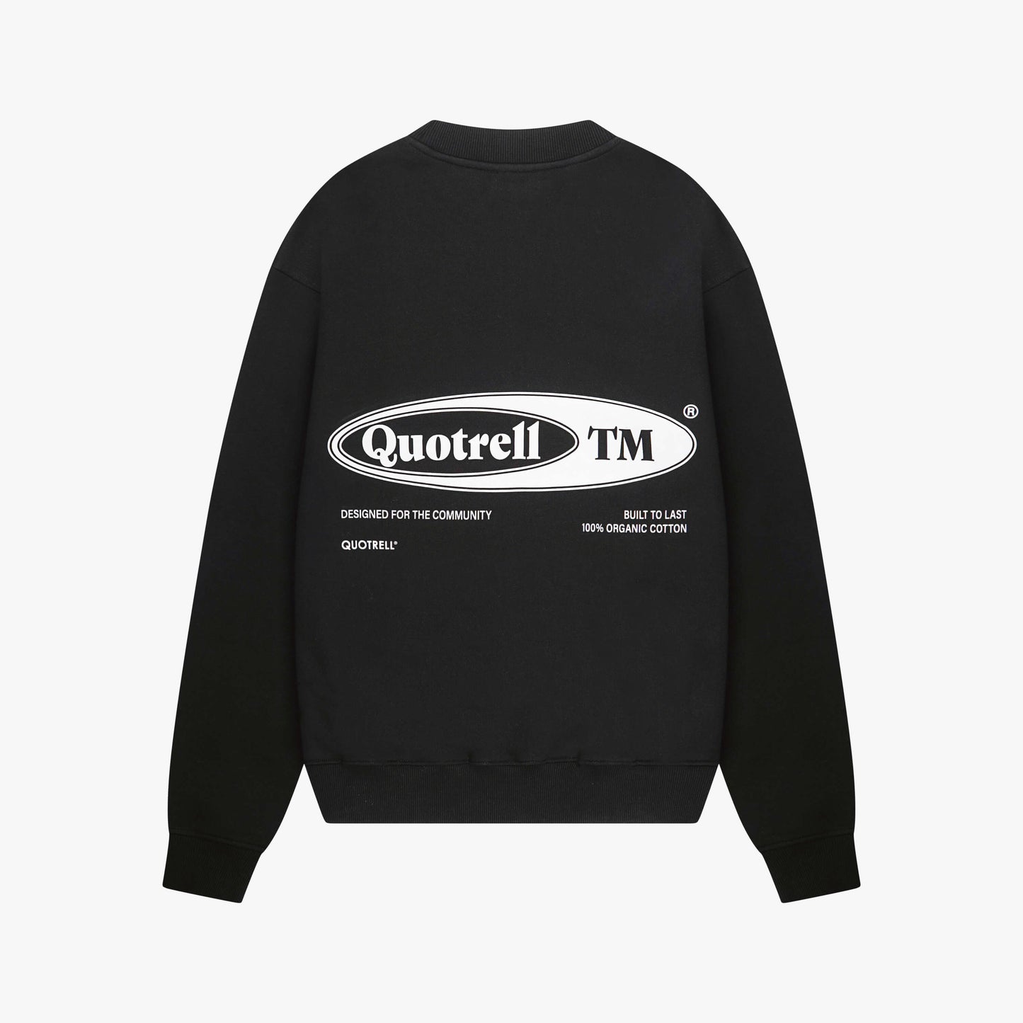 EMBLEM CREWNECK | BLACK/WHITE
