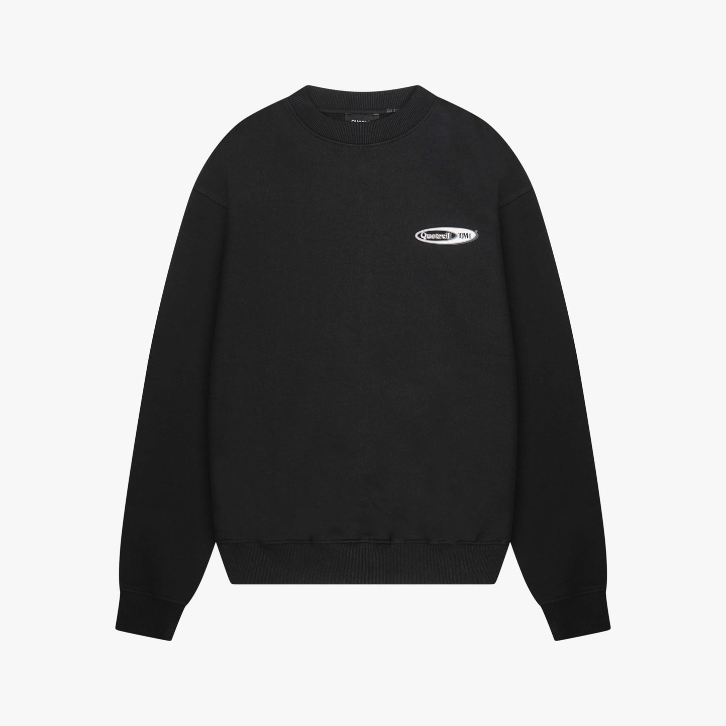 EMBLEM CREWNECK | BLACK/WHITE