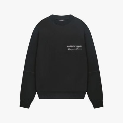 STUDIOS CREWNECK | BLACK/WHITE