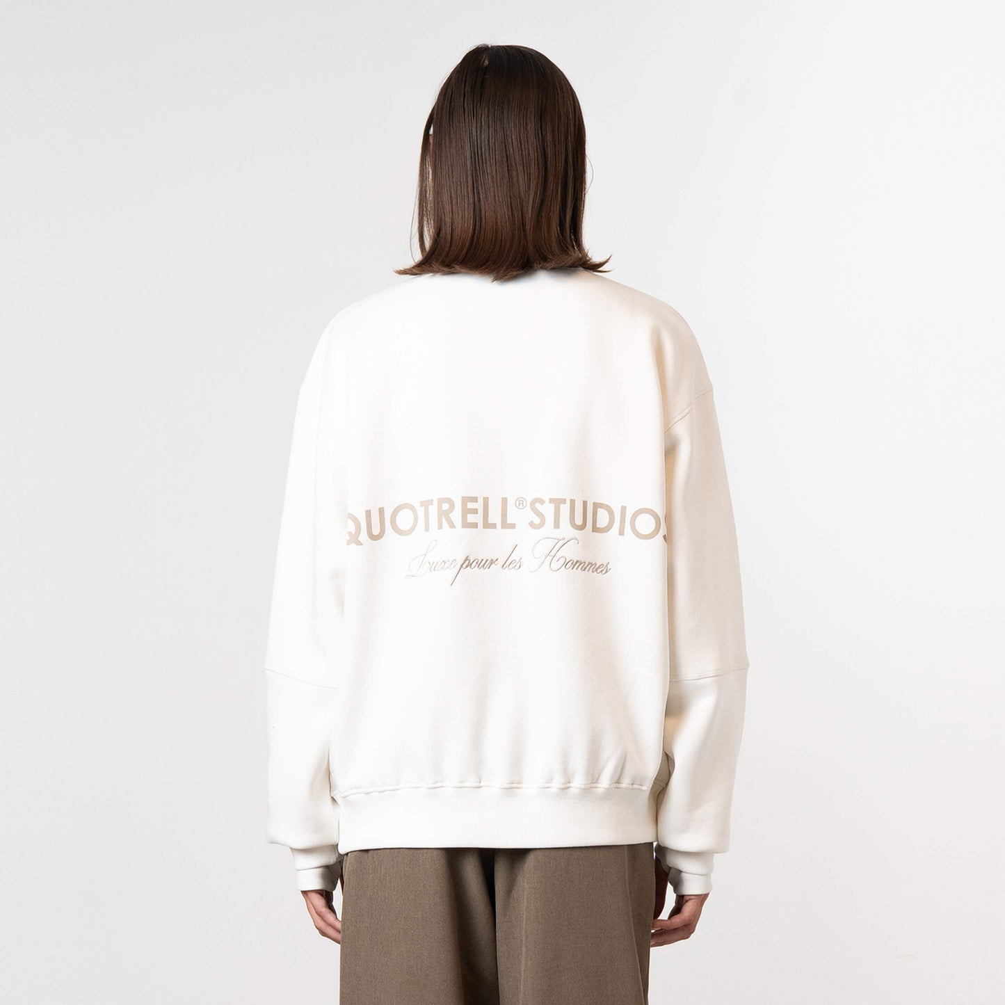 STUDIOS CREWNECK | ECRU/TAUPE