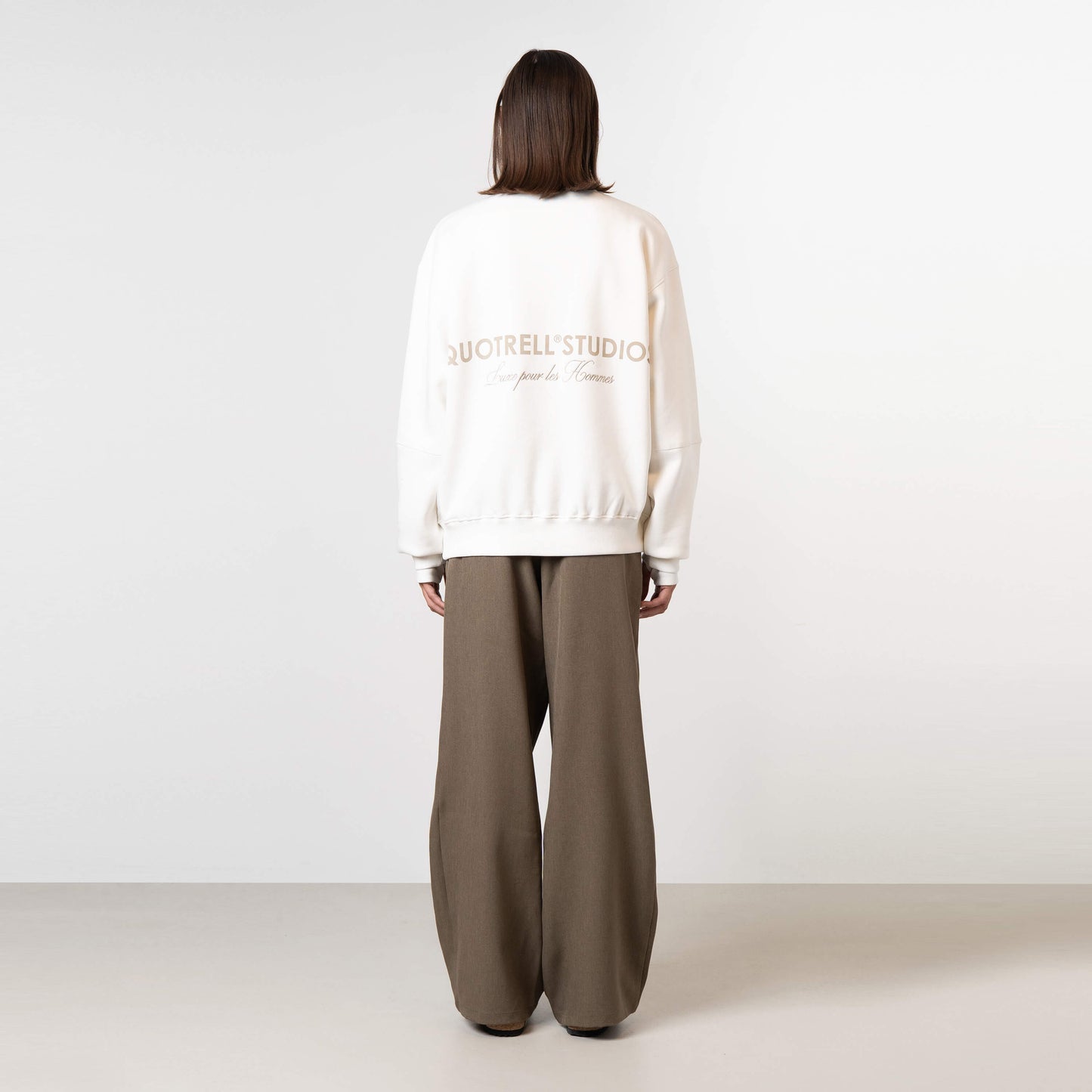 STUDIOS CREWNECK | ECRU/TAUPE