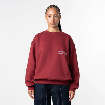 STUDIOS CREWNECK | BORDEAUX/WHITE