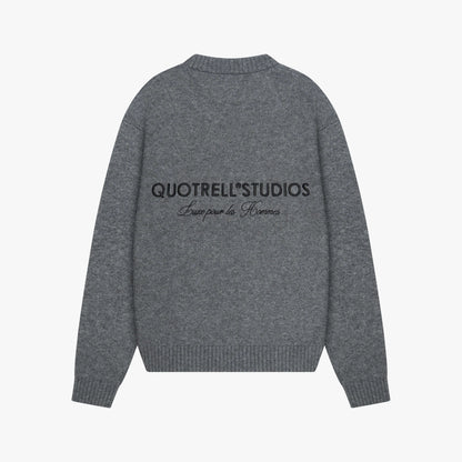 AURORA KNITTED SWEATER | GREY MELEE