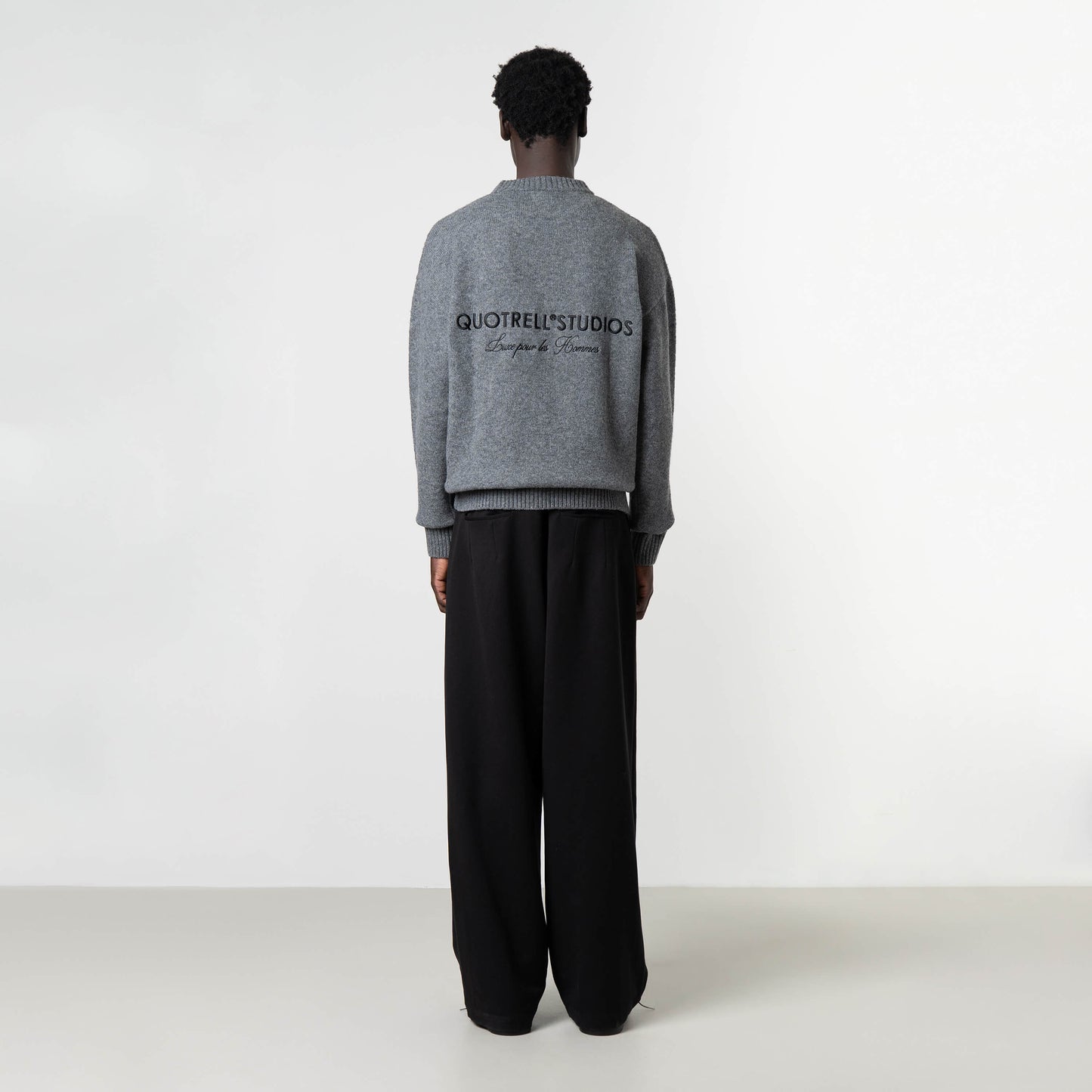 AURORA KNITTED SWEATER | GREY MELEE