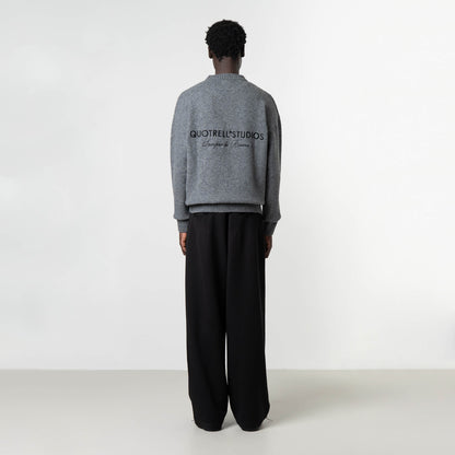 AURORA KNITTED SWEATER | GREY MELEE