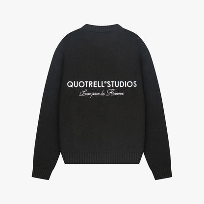 AURORA KNITTED SWEATER | BLACK