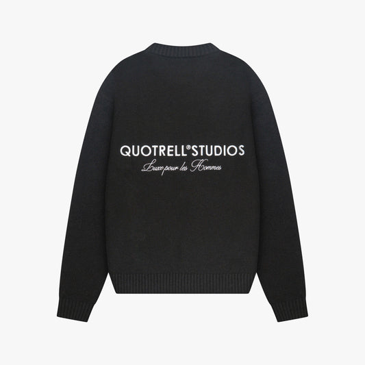 AURORA KNITTED SWEATER | BLACK