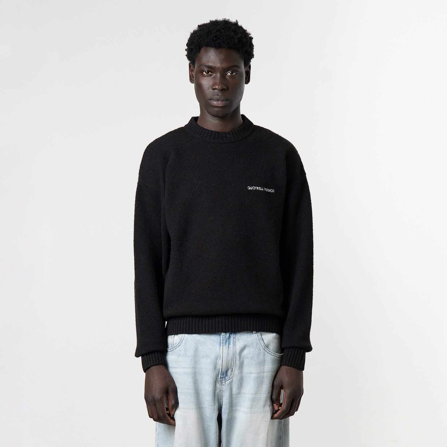 AURORA KNITTED SWEATER | BLACK