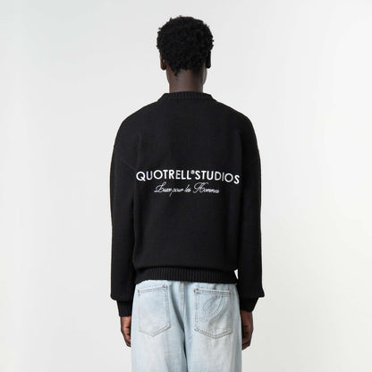 AURORA KNITTED SWEATER | BLACK