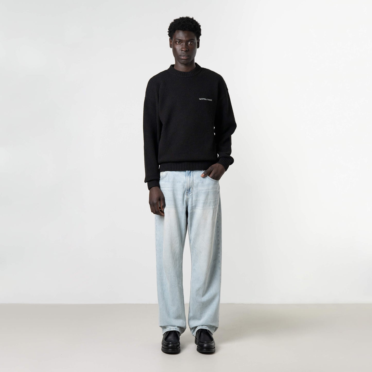 AURORA KNITTED SWEATER | BLACK