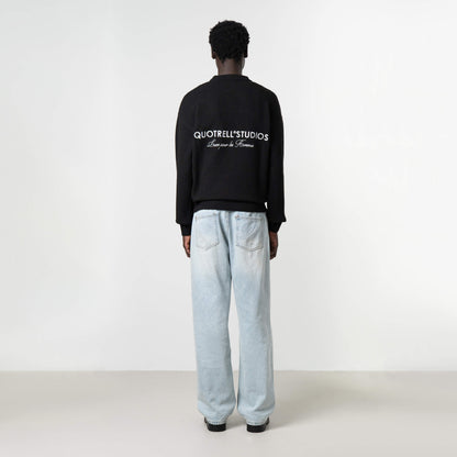 AURORA KNITTED SWEATER | BLACK