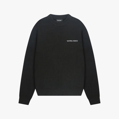 AURORA KNITTED SWEATER | BLACK