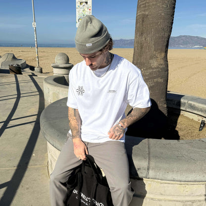 INSIGNIA TEE | WHITE/BLACK