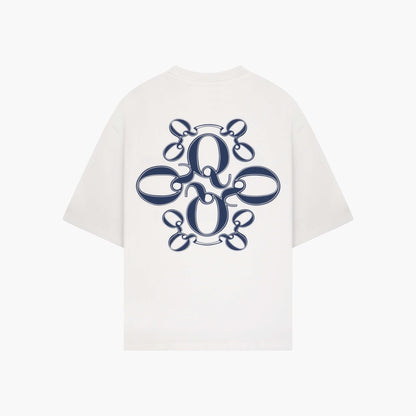 INSIGNIA TEE | WHITE/BLUE