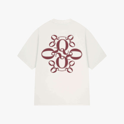 INSIGNIA TEE | OFF WHITE/RED