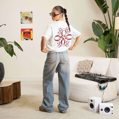 INSIGNIA TEE | OFF WHITE/RED