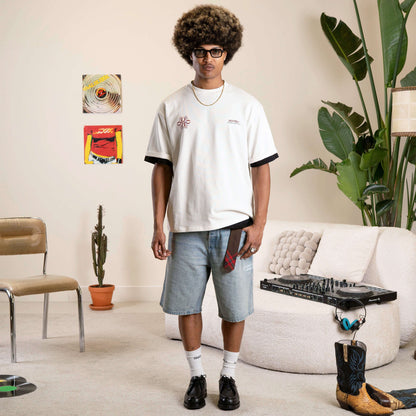 INSIGNIA TEE | OFF WHITE/RED