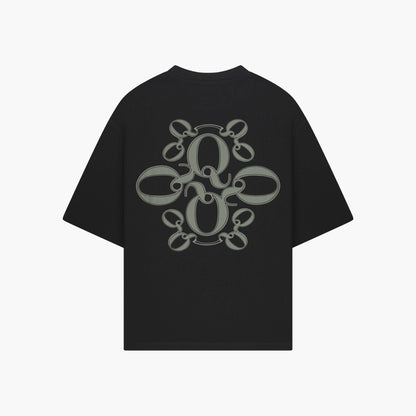 INSIGNIA TEE | BLACK/MOSS GREEN