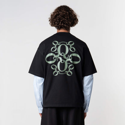 INSIGNIA TEE | BLACK/MOSS GREEN