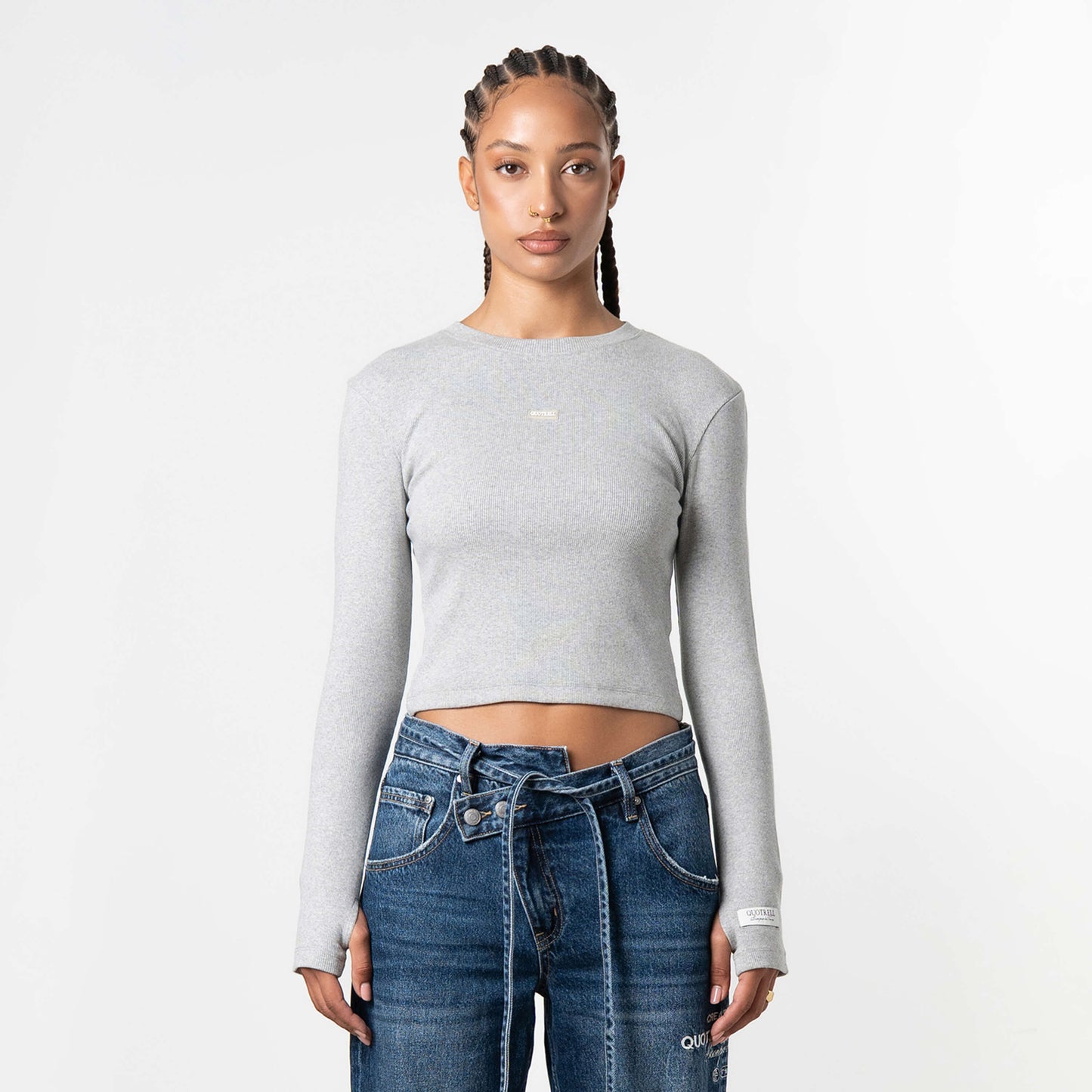 LIV TOP | GREY MELEE