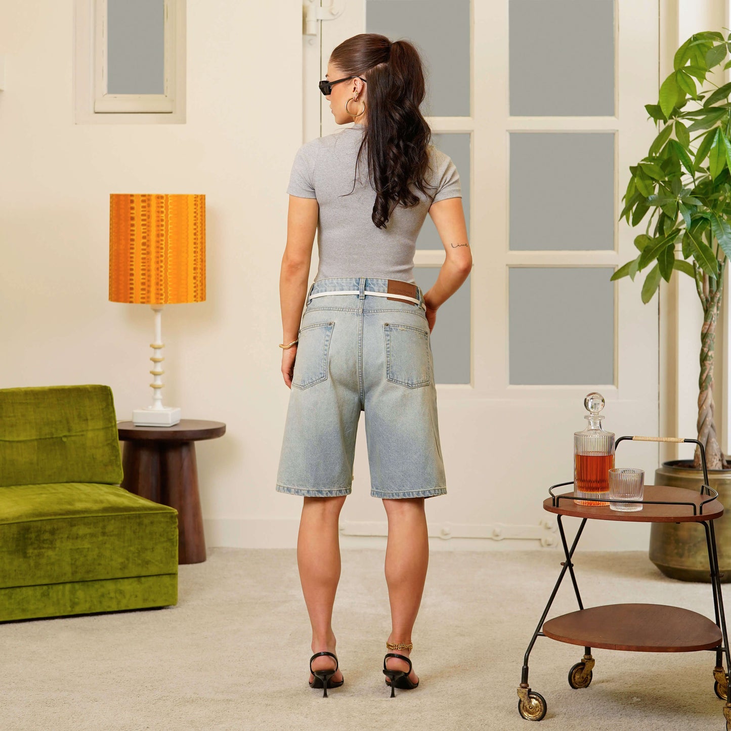 LENA TOP | GREY MELEE