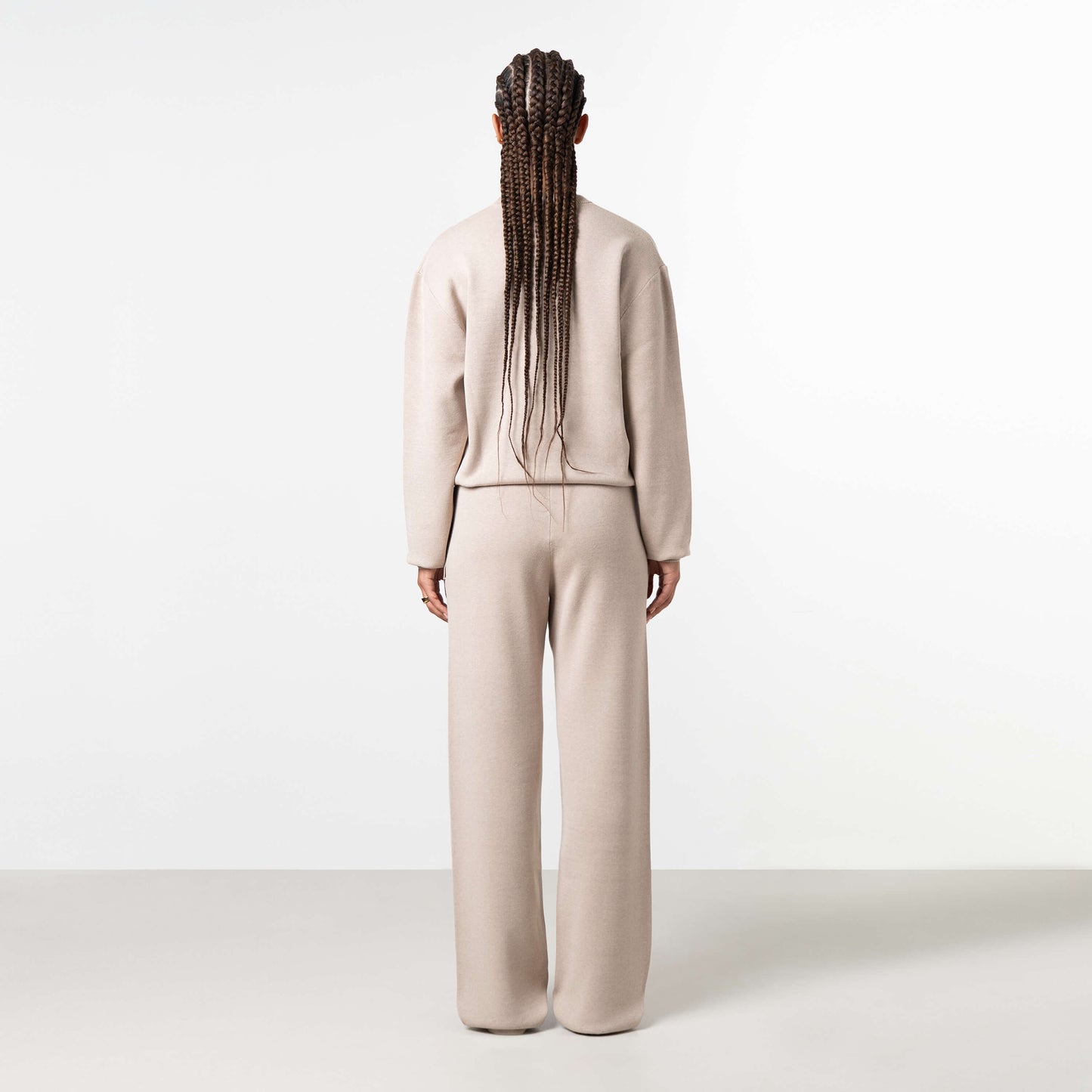 FLO KNITTED SET | BEIGE MELEE/OFF WHITE