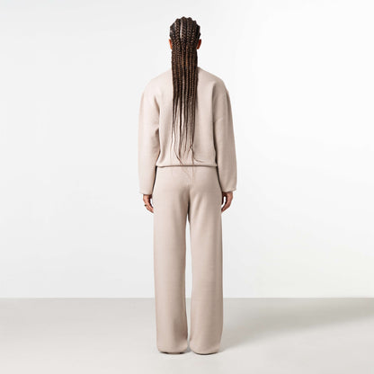 FLO KNITTED SET | BEIGE MELEE/OFF WHITE