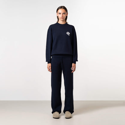 FLO KNITTED SET | NAVY/OFF WHITE