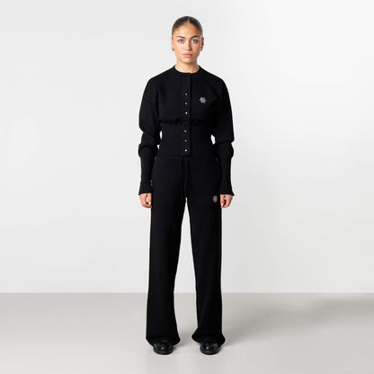 CHLOE KNITTED PANTS | BLACK/WHITE