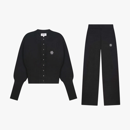 CHLOE KNITTED SET | BLACK/WHITE