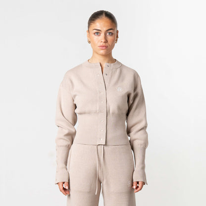 CHLOE KNITTED SET | BEIGE MELEE/OFF WHITE
